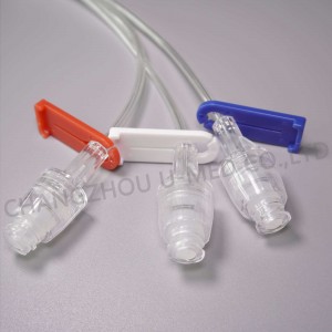 Three Way Needless Extension Tube with Slide Clamp No.71009