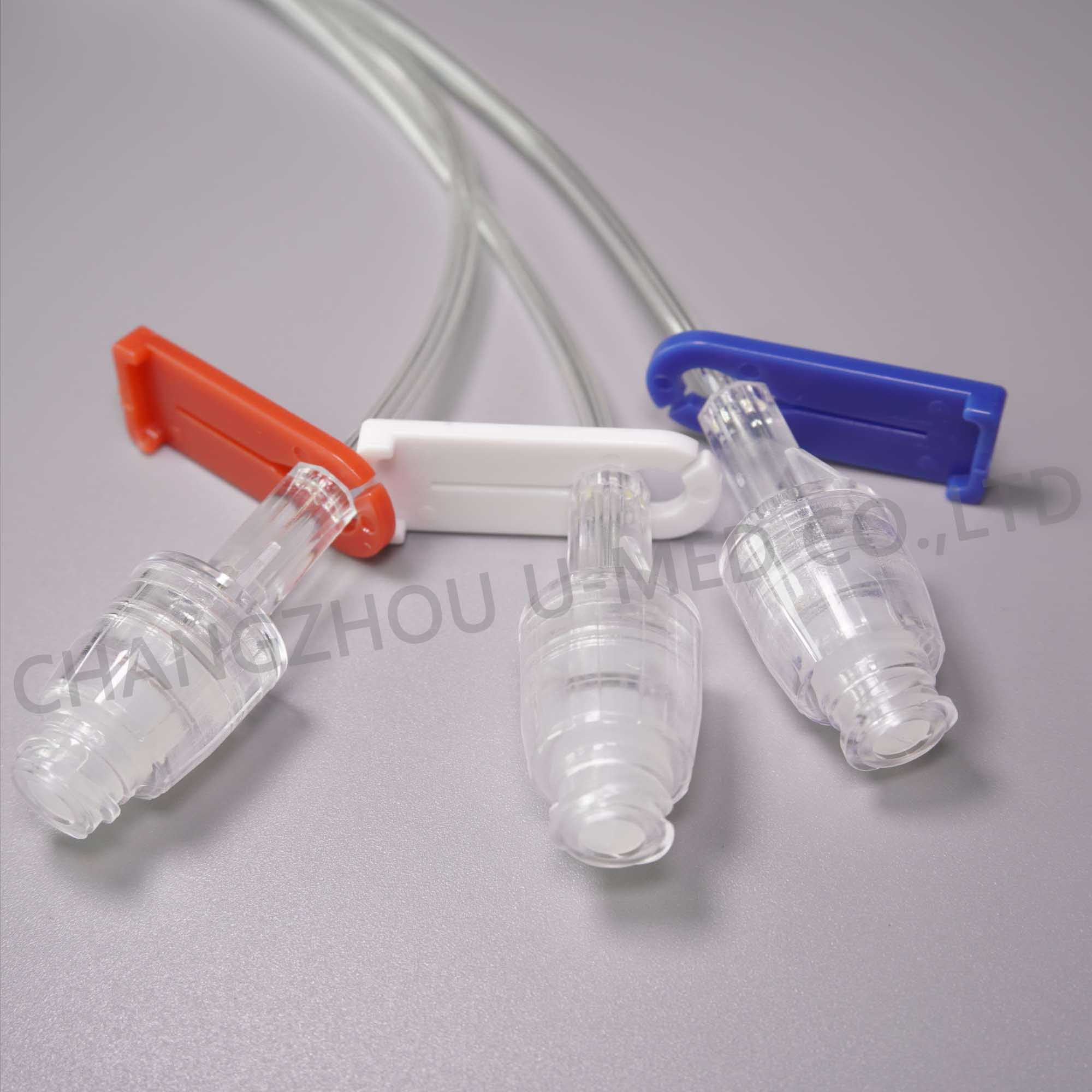 Three Way Needless Extension Tube with Slide Clamp No.71009